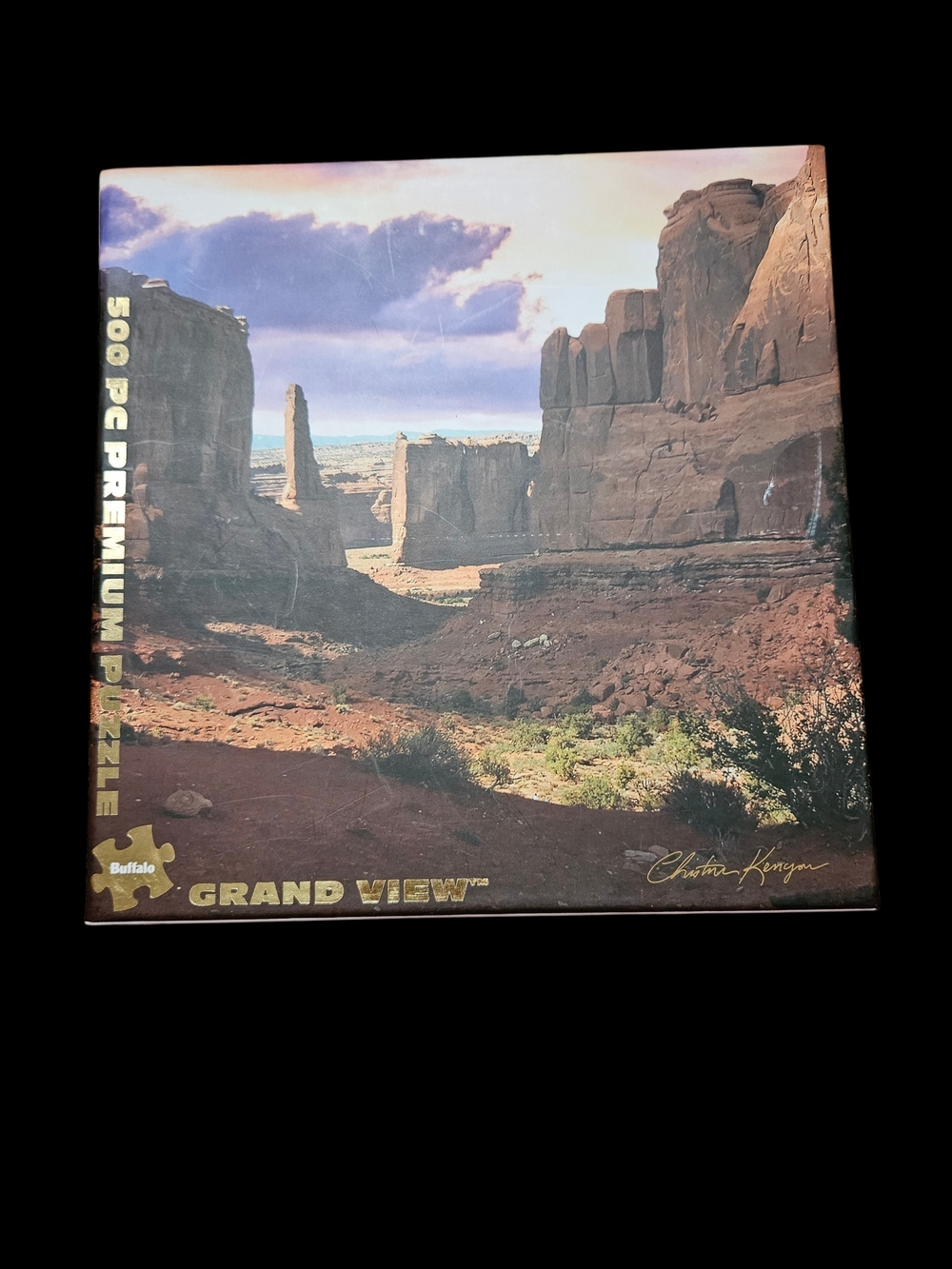 Buffalo David Bitton Grand View Desert Canyon Puzzle - Brown & Blue